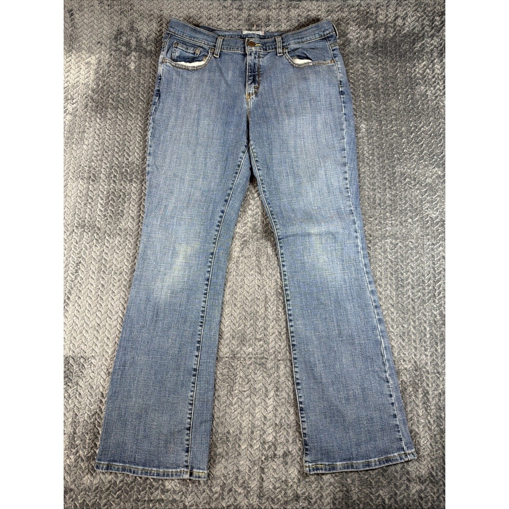 Levis 515 Bootcut Jeans Womens 10M Blue Denim Cotton Blend Zip